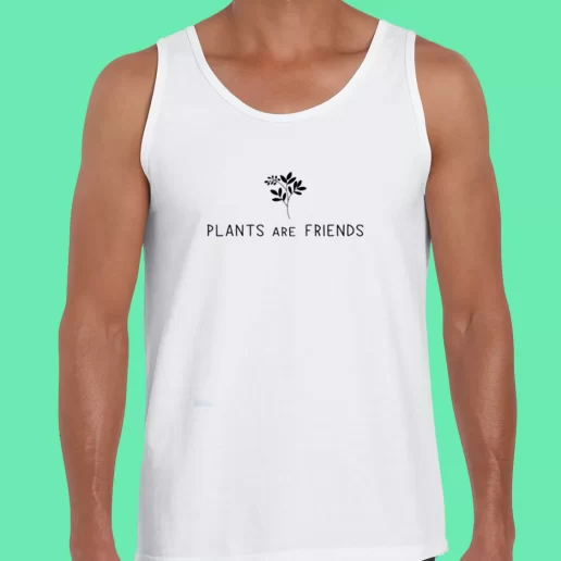 Beach Tank Top Plants Are Friends Earthday Gifts 1