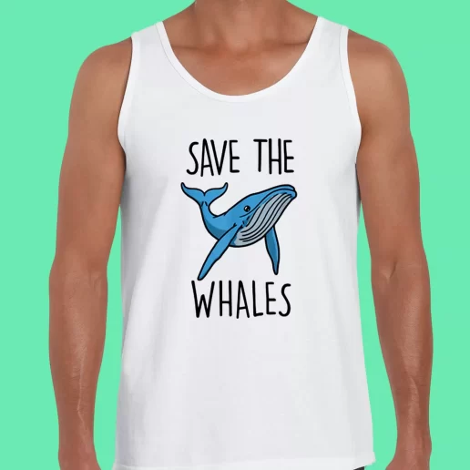 Beach Tank Top Save The Whales Earthday Gifts 1