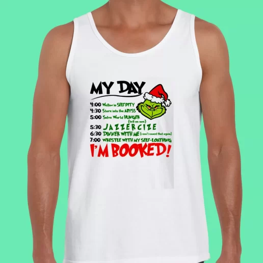 Beach Tank Top The Grinch Christmas Schedule Funny Christmas Gift 1