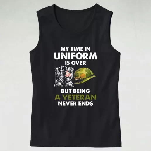 Being A Veteran Never Ends Army Tank Top 1