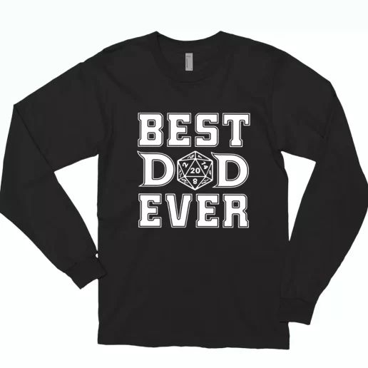 Best Dad Ever D20 Long Sleeve T Shirt Gift 1