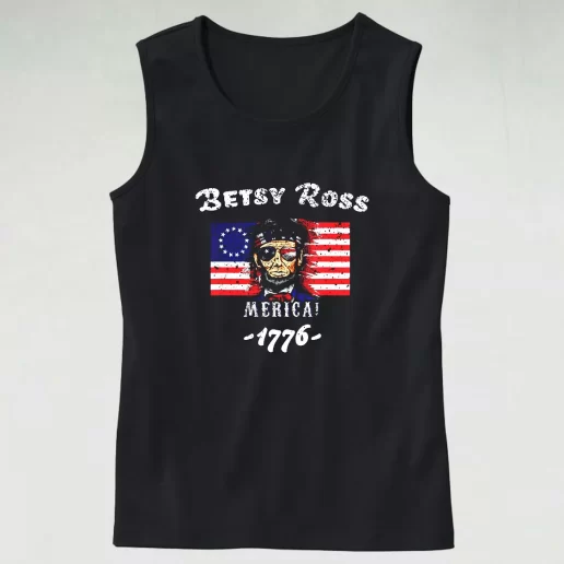 Betsy Ross American Victory 1776 Abraham Lincoln Army Tank Top 1