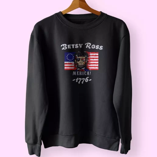 Betsy Ross American Victory 1776 Abraham Lincoln Holiday Sweatshirt 1