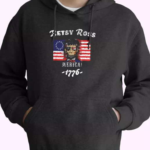 Betsy Ross American Victory 1776 Abraham Lincoln Old Hoodie Veterans Day 1