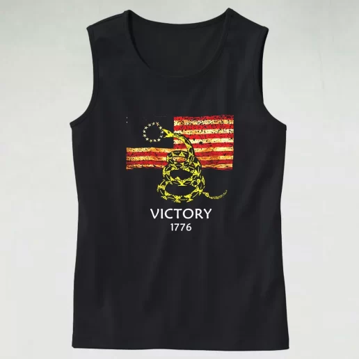 Betsy Ross Flag American Victory 1776 Army Tank Top 1