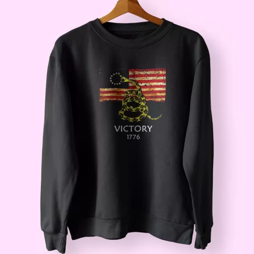 Betsy Ross Flag American Victory 1776 Holiday Sweatshirt 1