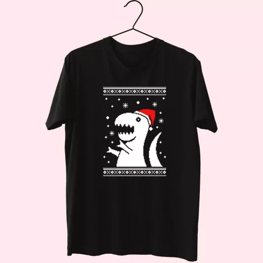 Big Trex Santa T Shirt Xmas Design 1