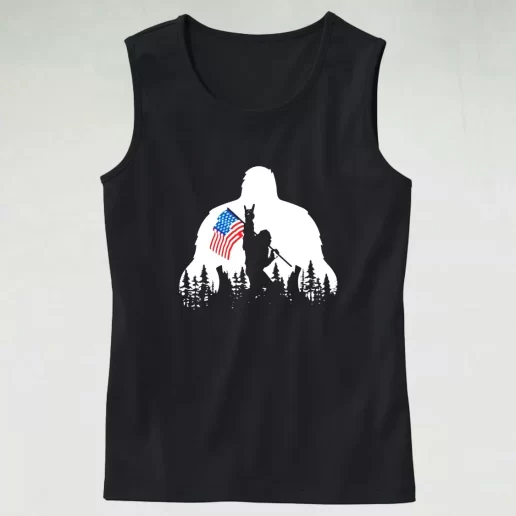 Bigfoot American Flag Army Tank Top 1