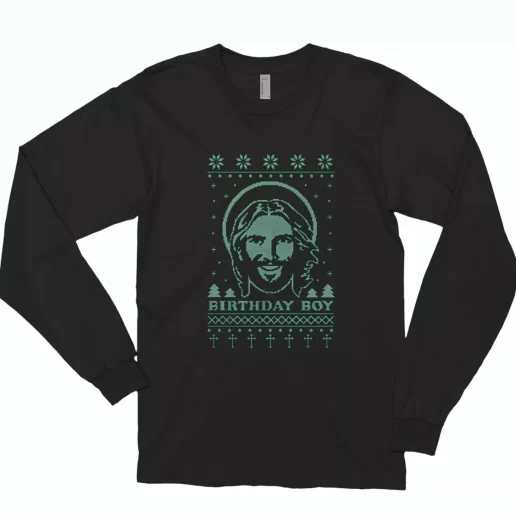 Birthday Boy Jesus Trendy Long Sleeve T Shirt 1