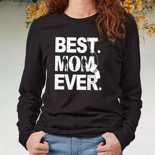 Black Long Sleeve T Shirt Best Mom Ever Female Veteran Navy Veterans Day Gifts 1