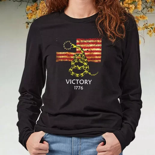 Black Long Sleeve T Shirt Betsy Ross Flag American Victory 1776 Navy Veterans Day Gifts 1