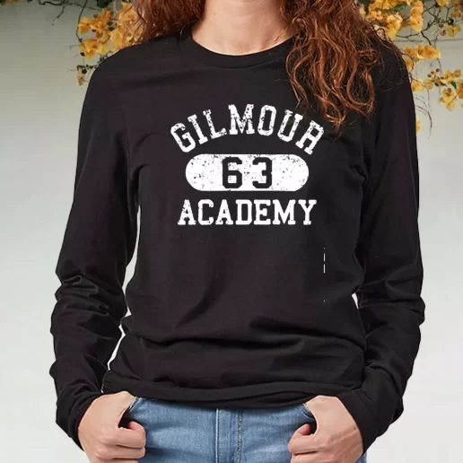 Black Long Sleeve T Shirt David Gilmour Academy 63 1