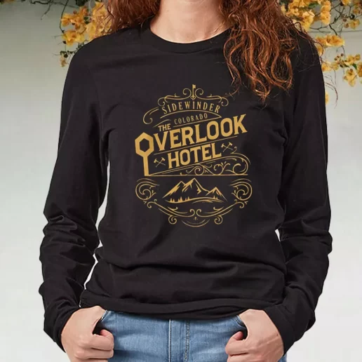 Black Long Sleeve T Shirt Overlook Horror Hotel 1