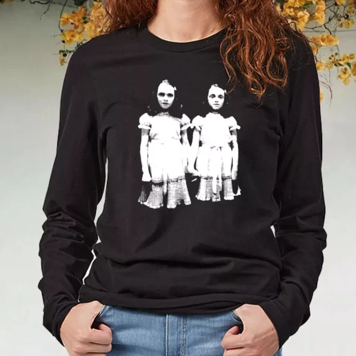 Black Long Sleeve T Shirt Shining Grady Twins 1