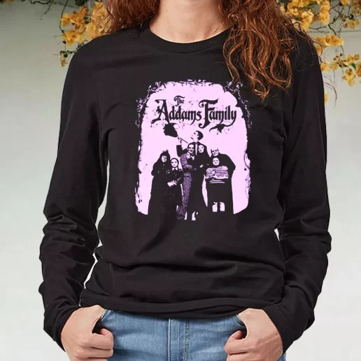 Black Long Sleeve T Shirt The Addams Family 1