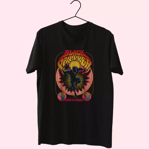 Black Panther Vintage 70s Cool T Shirt 1