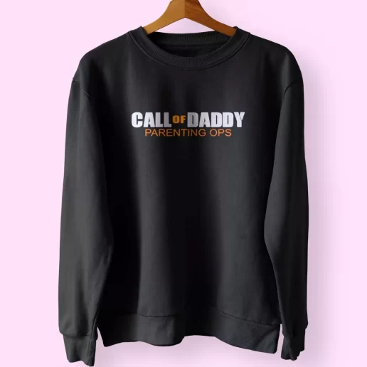 Call Of Daddy Parenting Ops Cod Funny Father Day Sweatshirt 1