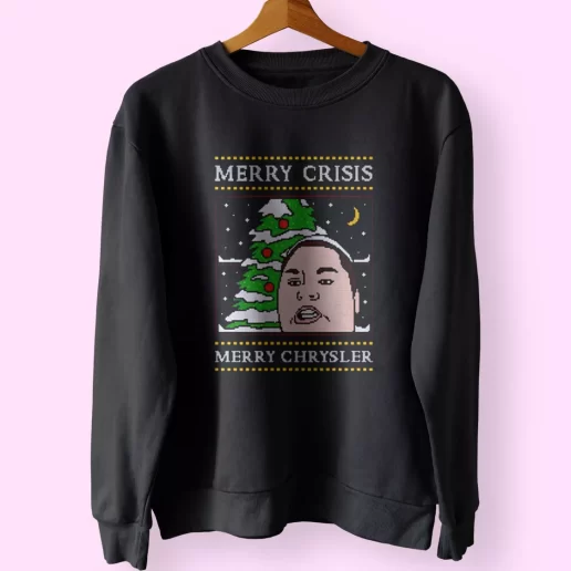 Christine Sydelko Merry Crimus Crisis Chrysler Christmas Sweatshirt Xmas Outfit 1