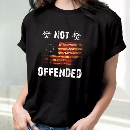 Classic T Shirt American Victory 1776 Retro Not Offended Outfits For Veterans Day 1