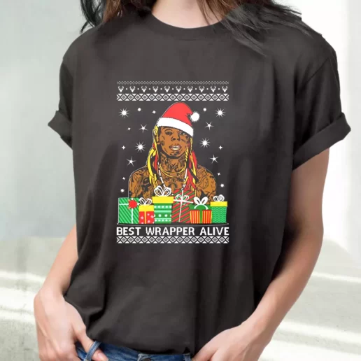 Classic T Shirt Best Wrapper Alive Cute Xmas Shirts 1