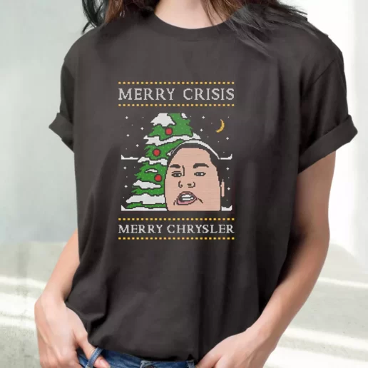 Classic T Shirt Christine Sydelko Merry Crimus Crisis Chrysler Christmas Cute Xmas Shirts 1