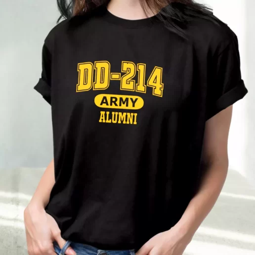 Classic T Shirt DD 214 Army Alumni Outfits For Veterans Day 1