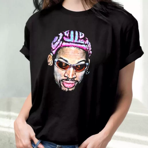 Classic T Shirt Dennis Rodman Rapper New Hair 1