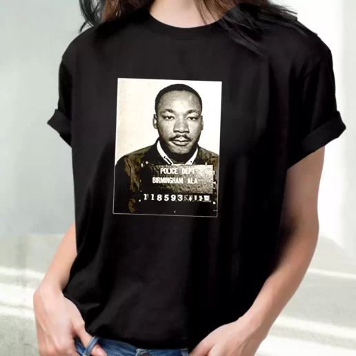 Classic T Shirt Dr Martin Luther King Jr Mugshot Civil Rights 1