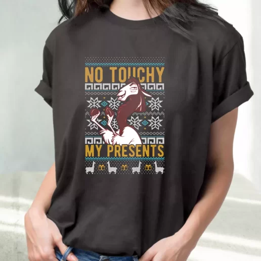 Classic T Shirt Emperors New Groove Kuzco No Touchy Cute Xmas Shirts 1