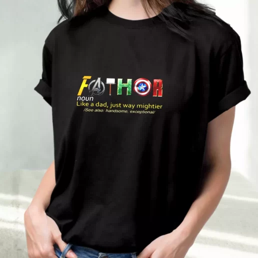 Classic T Shirt Fathor Noun Like A Dad Amazing Father Day Gift 1