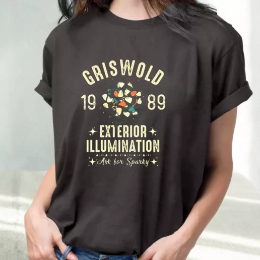 Classic T Shirt Griswold Family Exterior Illumination Cute Xmas Shirts 1