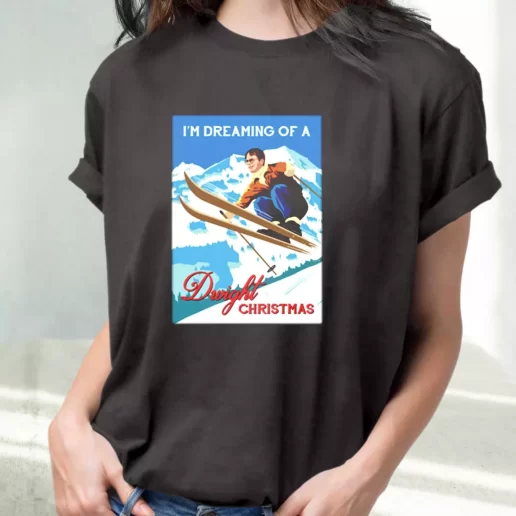 Classic T Shirt Im Dreaming Of A Dwight Jumper Cute Xmas Shirts 1