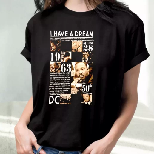 Classic T Shirt Martin Luther King Anniversary 1963 1