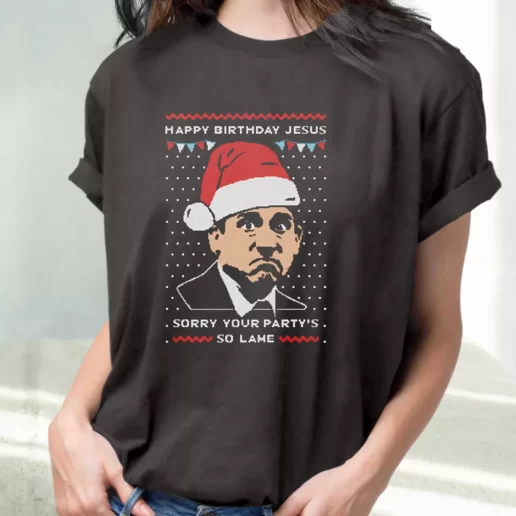 Classic T Shirt Michael Scott The Office Christmas Cute Xmas Shirts 1