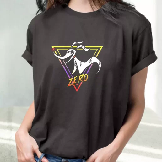 Classic T Shirt Nightmare Before Christmas Zero Retro 90s Cute Xmas Shirts 1