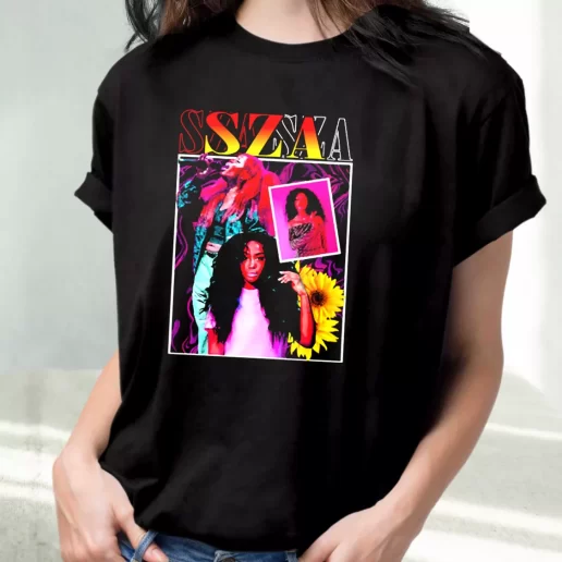 Classic T Shirt SZA Girl Rapper 90s Bootleg Retro 1