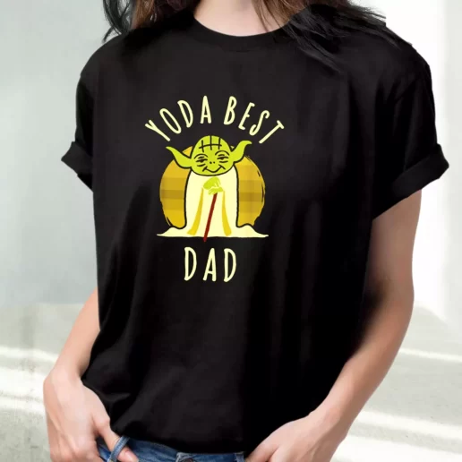 Classic T Shirt Star Wars Yoda Best Dad Amazing Father Day Gift 1