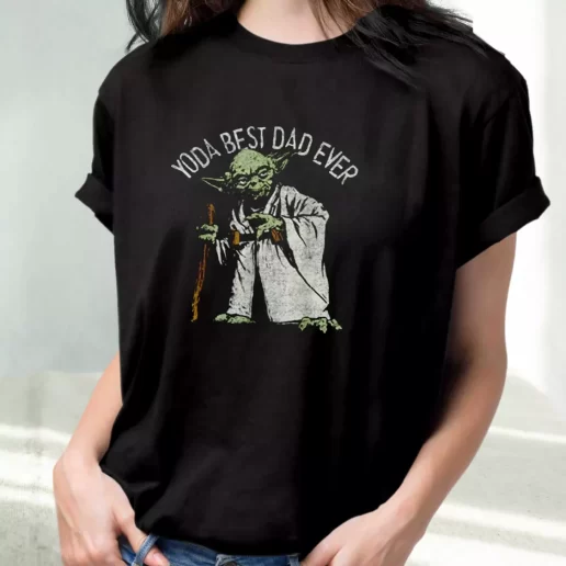 Classic T Shirt Star Wars Yoda Best Dad Ever Amazing Father Day Gift 1