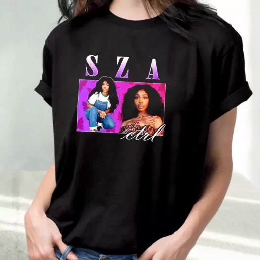 Classic T Shirt Sza CTRL Retro Vintage Hip Hop 1