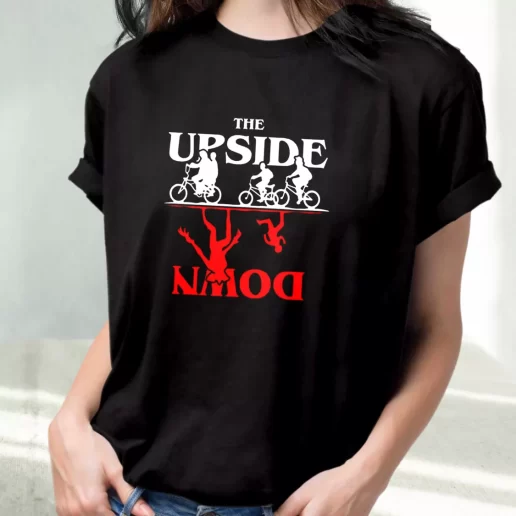 Classic T Shirt Upside Down Stranger Things 1