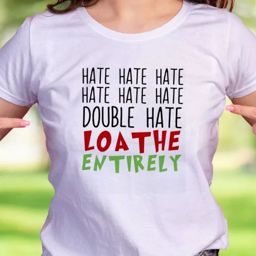 Cool T Shirt Double Hate Loa The Entirely Trendy Christmas Gift 1