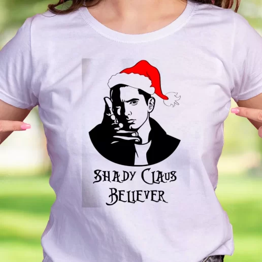 Cool T Shirt Shady Claus Believer Trendy Christmas Gift 1