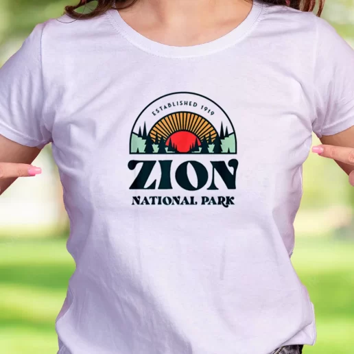 Cool T Shirt Utah Zion National Park Earth Day Gifts 1