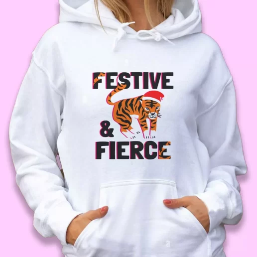 Cute Hoodie Festive And Fierce Xmas Gift Idea 1
