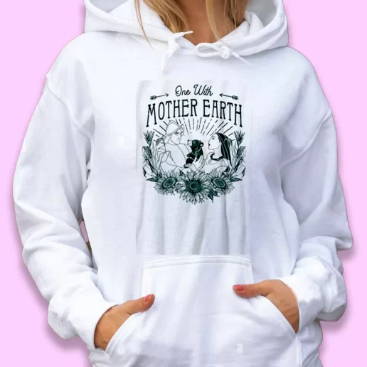 Cute Hoodie Pocahontas One With Mother Earth Happy Earth Day 1