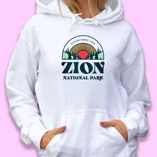 Cute Hoodie Utah Zion National Park Happy Earth Day 1