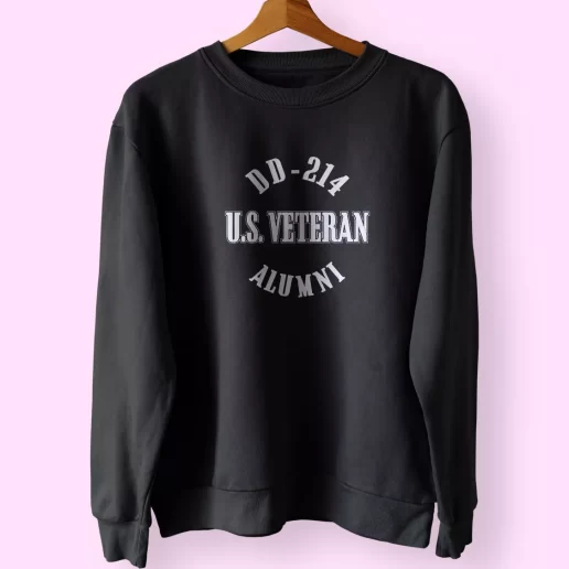 DD 214 Alumni US Veteran Holiday Sweatshirt 1