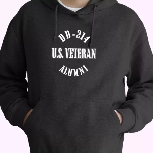 DD 214 Alumni US Veteran Old Hoodie Veterans Day 1