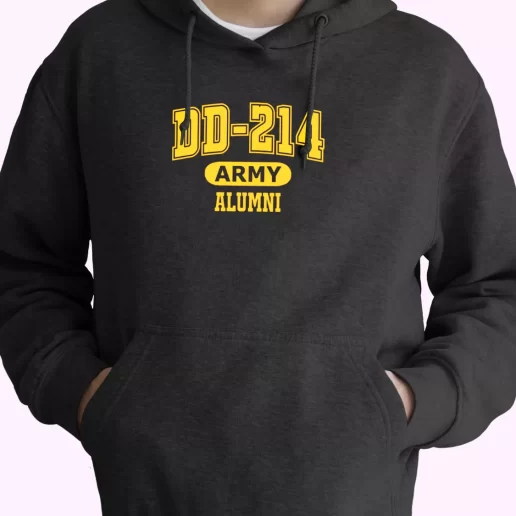 DD 214 Army Alumni Old Hoodie Veterans Day 1