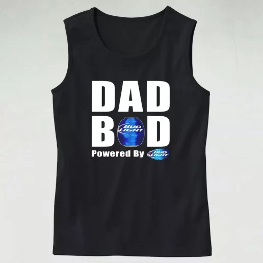 Dad Bod Powered By Bud Light Beer Dad Gym Tank Top 1